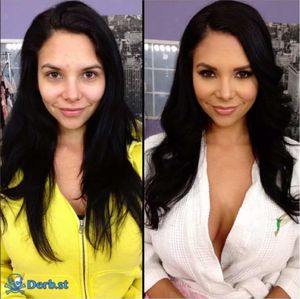 pornstars before and after makeup