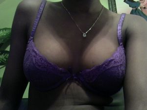 ebony lingerie model