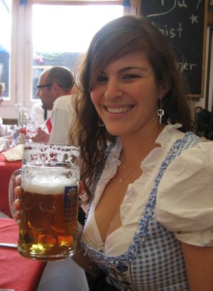 sexy german beer girl
